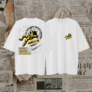Camiseta Oversized Suedine | Eu Não sou Deste Mundo