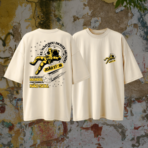 Camiseta Oversized Suedine | Eu Não sou Deste Mundo